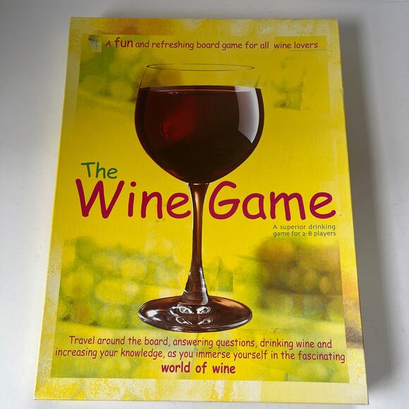 Vintage 90 The Wine Game Board Game UK Drinking Game Party Boxer Games Trivia - Picture 10 of 10